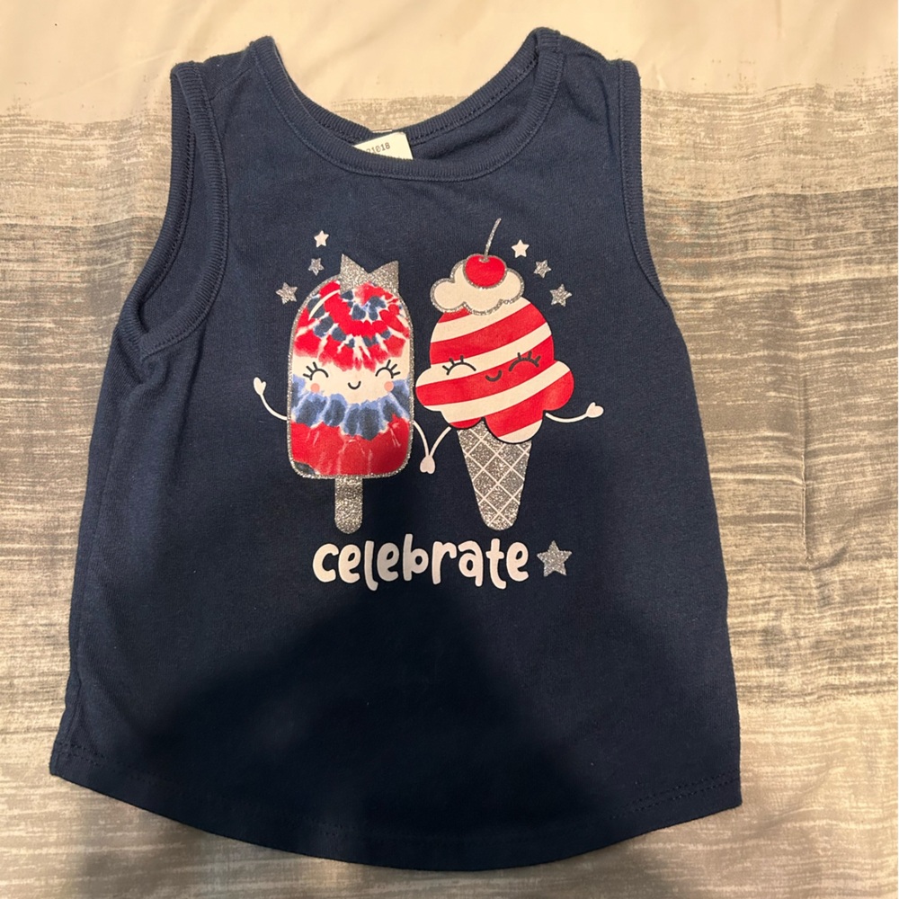 Way to Celebrate 18 Month Forth of July Tank